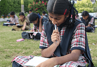 Competitive Exam at Outdoor